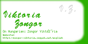 viktoria zongor business card